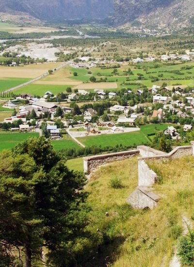 views from the miltary fort at mont-dauphin in the french alps